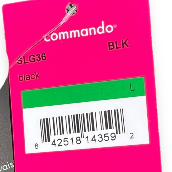 🌻NEW w.tags COMMANDO Black Perfect Control Faux Leather Leggings Size Large - Picture 14 of 16